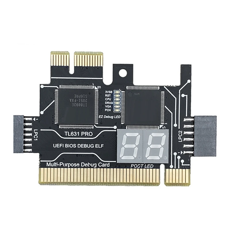 1 Piece PCI PCI-E Mini PCI-E Motherboard Multifunction Desktop Laptop Diagnostic Analyzer Black
1 Piece PCI PCI-E Mini PCI-E Motherboard Multifunction Desktop Laptop Diagnostic Analyzer Black