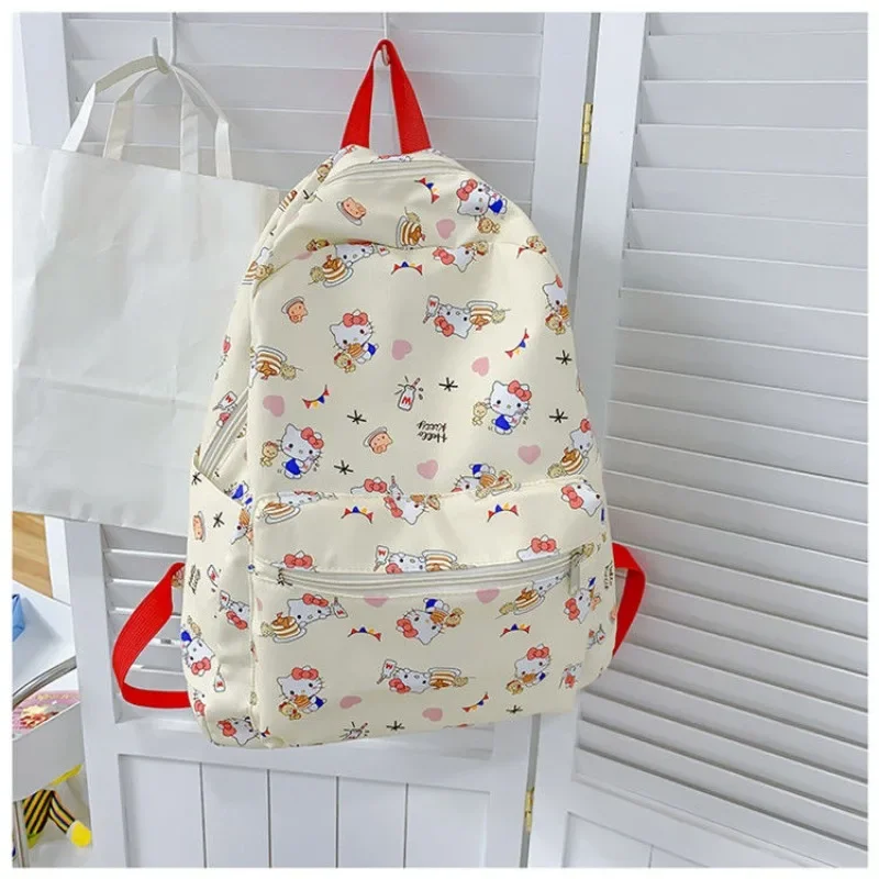 MINISO, нейлоновый милый рюкзак Hello Kitty для девочек, модная повседневная вместительная школьная сумка для студентов
MINISO, нейлоновый милый рюкзак Hello Kitty для девочек, модная повседневная вместительная школьная сумка для студентов