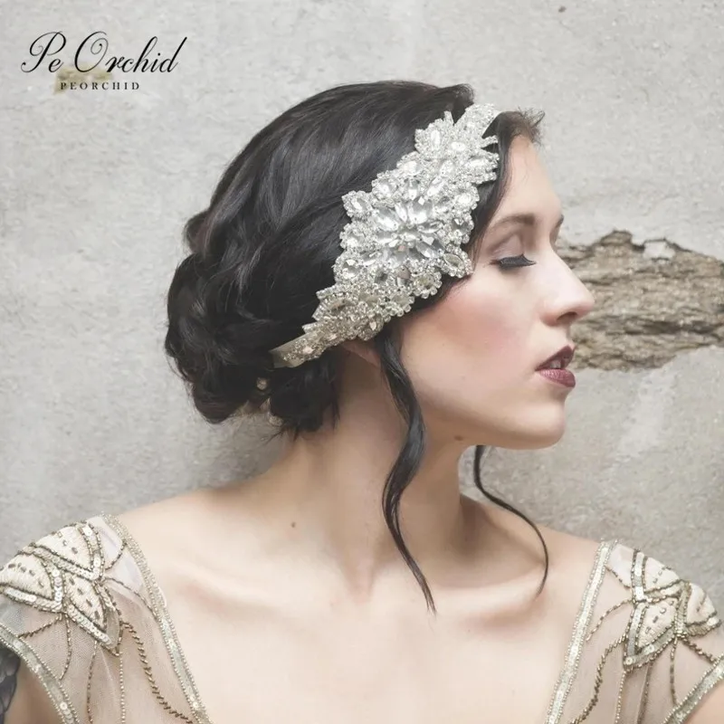 PEORCHID Glamour Rhinestone flapper Gatsby Wedding Headband For Women Crystal Bridal Headpiece 1920s Luxury Hair Accessories
PEORCHID Glamour Rhinestone flapper Gatsby Wedding Headband For Women Crystal Bridal Headpiece 1920s Luxury Hair Accessories
