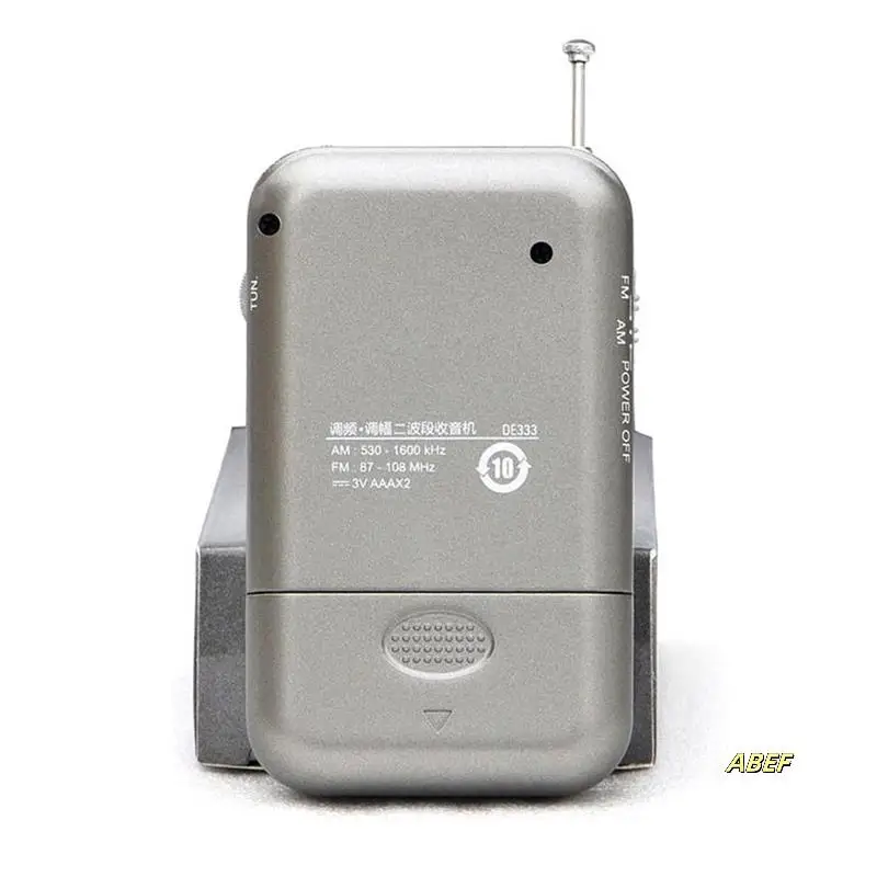 Radio DE333 AM/FM Receiver Pocket Size With Mini Handle Two Band FM Radio Recorder High Sensitivity Radio
Radio DE333 AM/FM Receiver Pocket Size With Mini Handle Two Band FM Radio Recorder High Sensitivity Radio