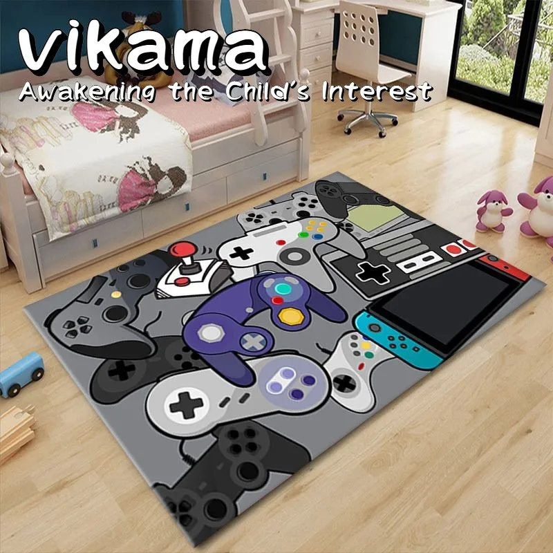 VIKAMA Chenille Gaming Theme Non-Slip Carpet - Thickened and Durable for Bedroom and Game Room Decoration
VIKAMA Chenille Gaming Theme Non-Slip Carpet - Thickened and Durable for Bedroom and Game Room Decoration