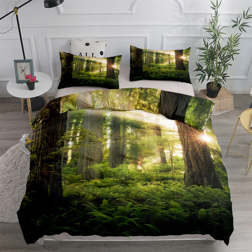 Morning Forest Customizable Duvet Cover Set King Queen Double Full Twin Single Size Bed Linen Set
Morning Forest Customizable Duvet Cover Set King Queen Double Full Twin Single Size Bed Linen Set