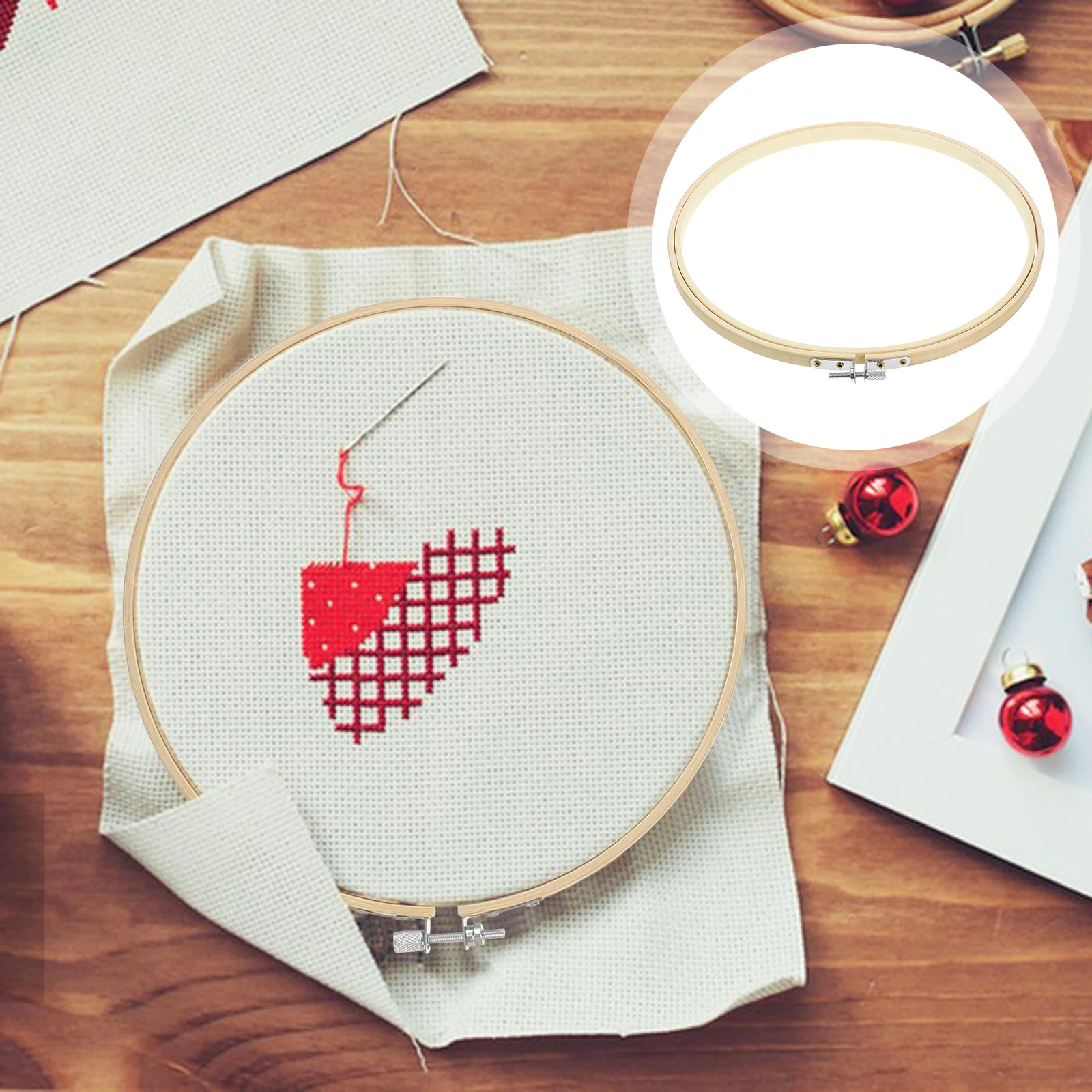 Bamboo Circle Embroidery Hoop Cross Stitch Wood Frame Craft Project Display Lace Paint Gems Needle Arts Fabric Painting
Bamboo Circle Embroidery Hoop Cross Stitch Wood Frame Craft Project Display Lace Paint Gems Needle Arts Fabric Painting