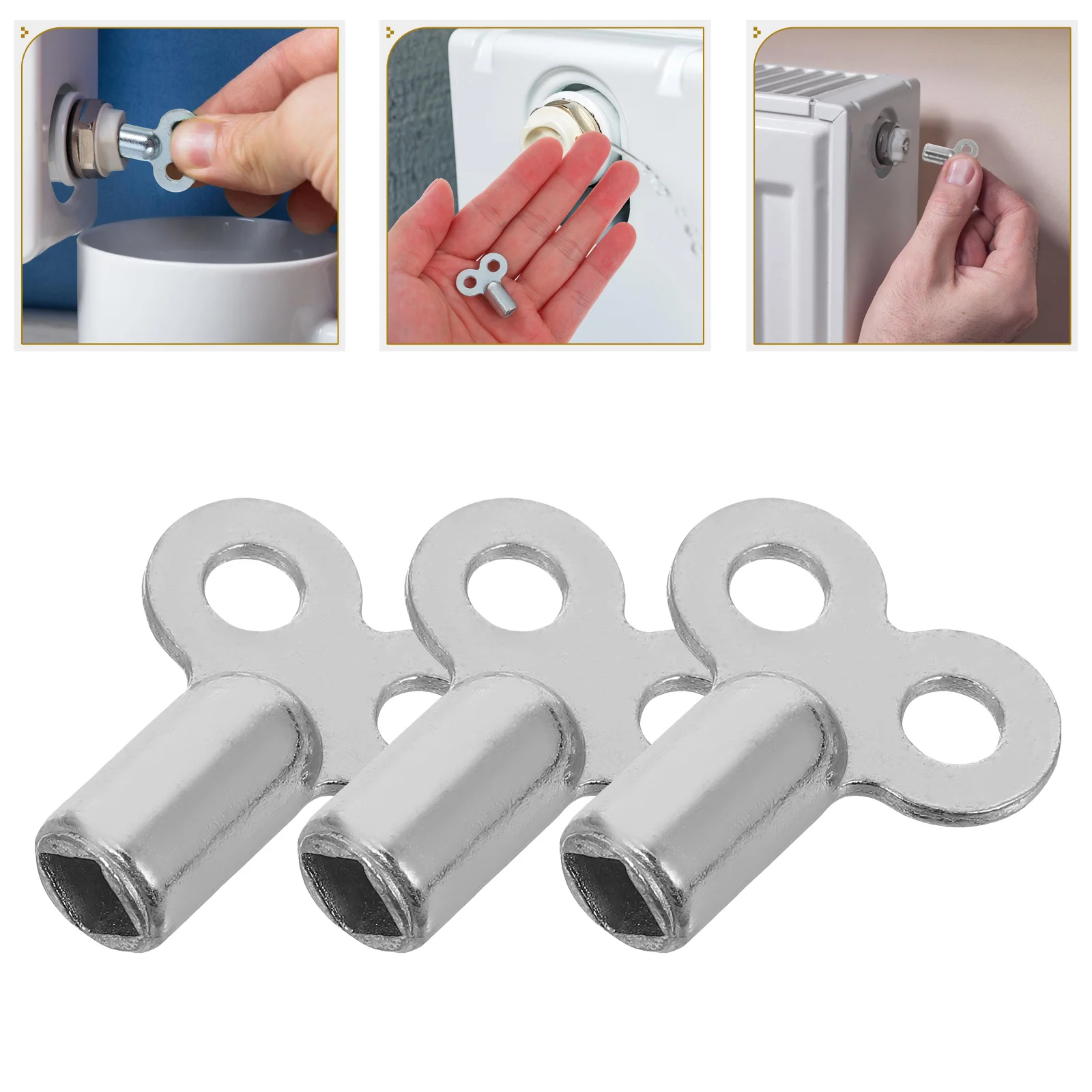 6 Pcs Exhaust Valve Key Radiator Vent Keys Square Hole Socket Gas Heater Bleed Zinc Alloy for Old Plumbing
6 Pcs Exhaust Valve Key Radiator Vent Keys Square Hole Socket Gas Heater Bleed Zinc Alloy for Old Plumbing