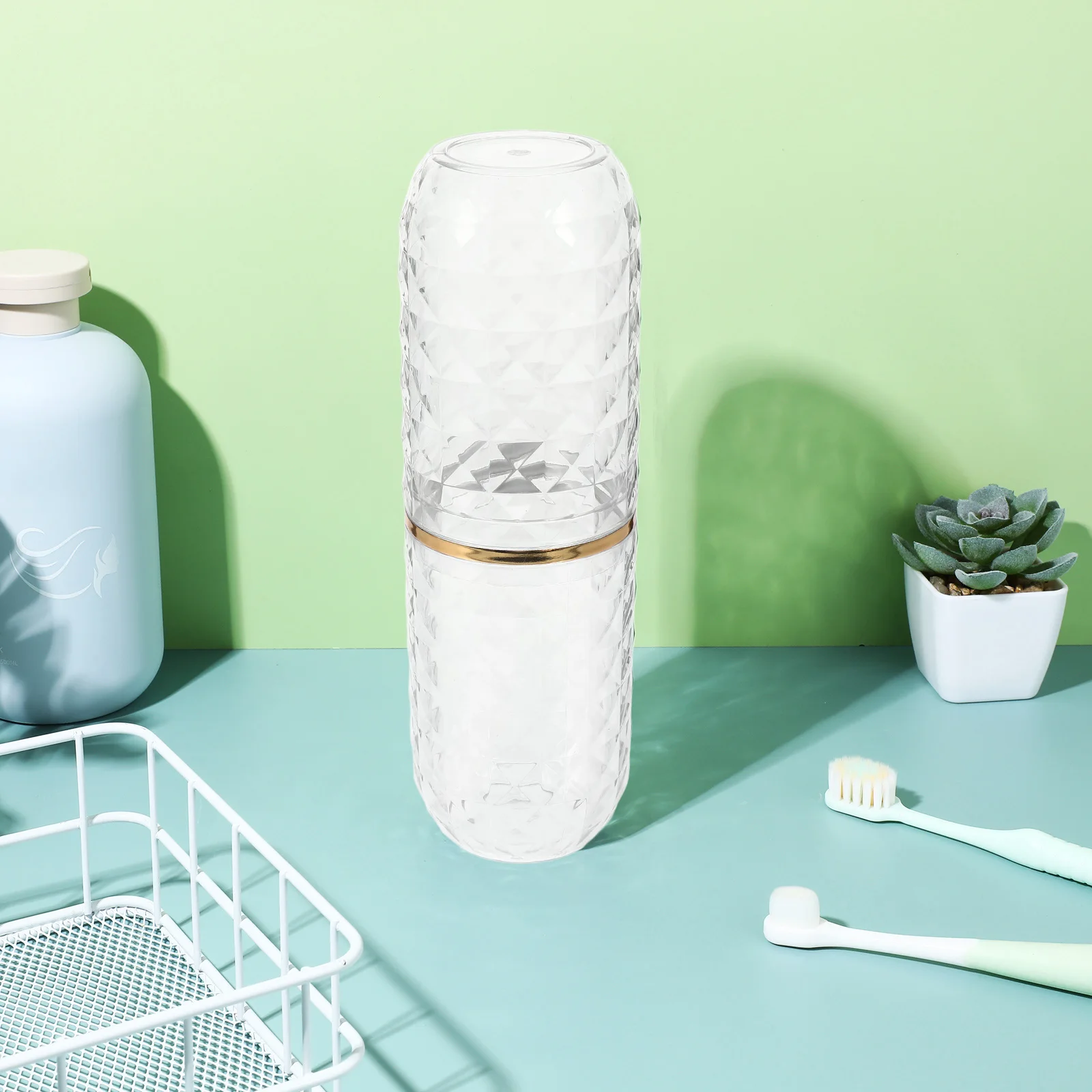 Portable Travel Toothbrush Mug Transparent Plastic Holder for Toothbrush Toothpaste Compact Design Save Space
Portable Travel Toothbrush Mug Transparent Plastic Holder for Toothbrush Toothpaste Compact Design Save Space