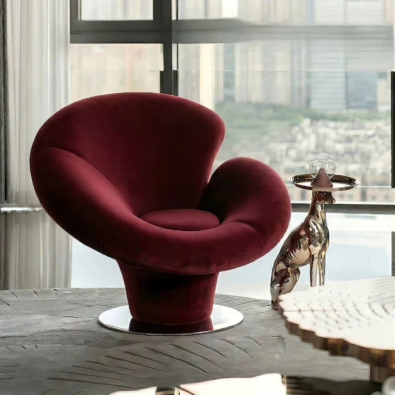 Modern floral lounge chair armchair with metal base, suitable for living room hotel decoration
Modern floral lounge chair armchair with metal base, suitable for living room hotel decoration