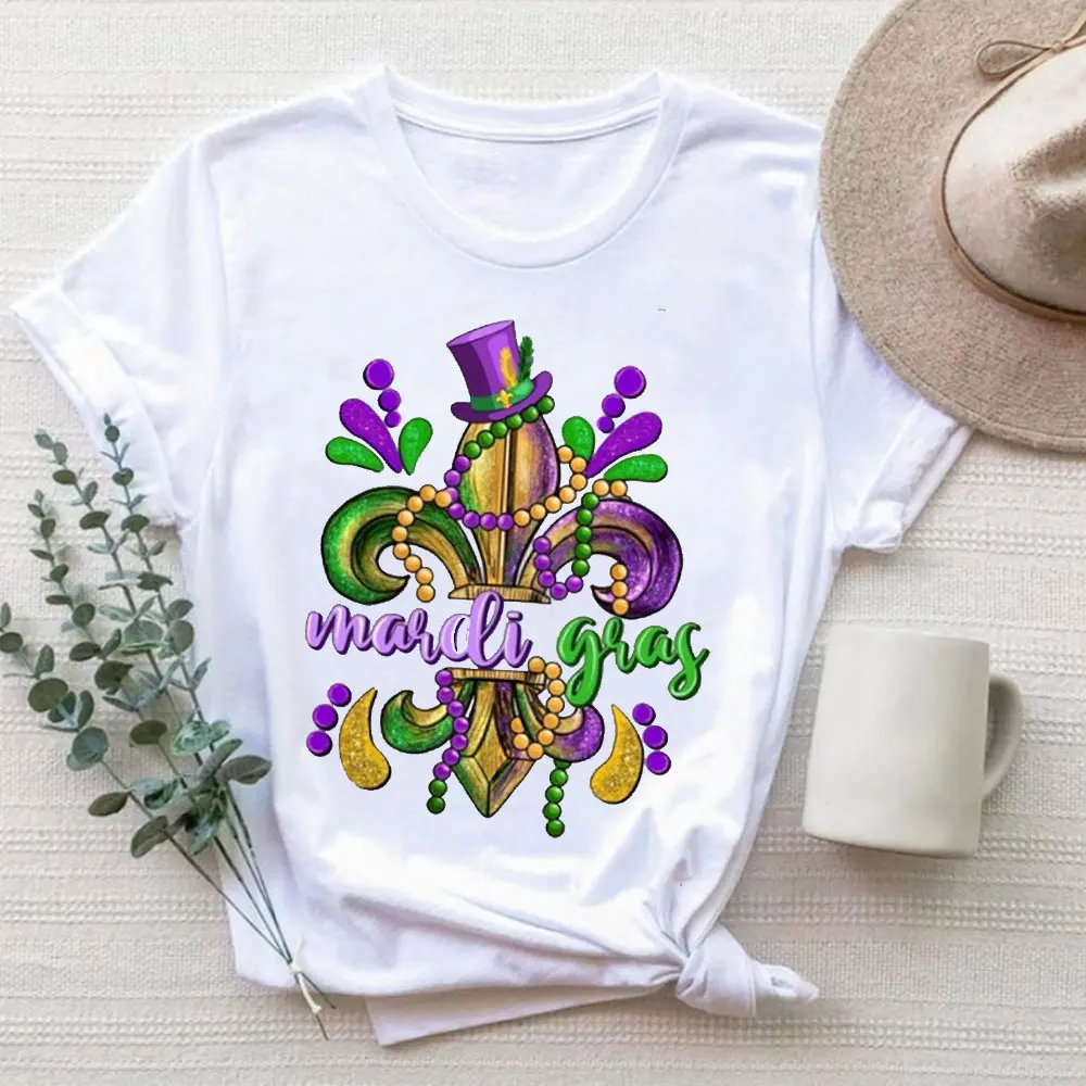 Mardi Gras T-shirt Funny Mardi Gras Tops Women's Mardi Gras Tees Louisiana Festival Gift Aesthetic Clothes Y2k Top Streetwear
Mardi Gras T-shirt Funny Mardi Gras Tops Women's Mardi Gras Tees Louisiana Festival Gift Aesthetic Clothes Y2k Top Streetwear