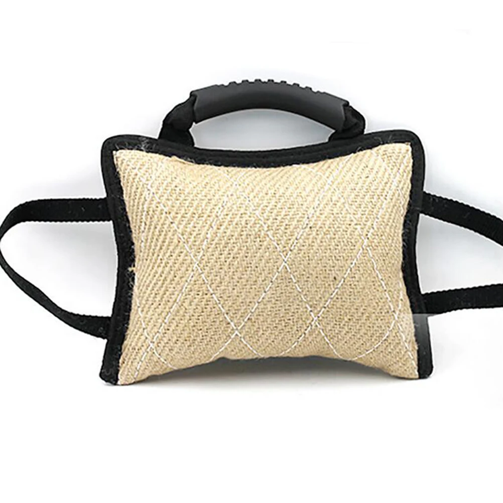 3 Handles Dog Bite Pillow Tug Toys Large Size Durable Linen Anti Slip Rubber for Puppies Training Pet Interactive Play
3 Handles Dog Bite Pillow Tug Toys Large Size Durable Linen Anti Slip Rubber for Puppies Training Pet Interactive Play