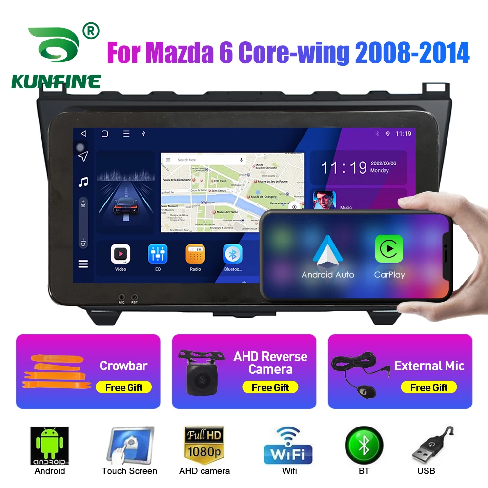 10,33-дюймовый автомобильный радиоприемник для Mazda 6 Core-wing 2008 2Din Android, восьмиядерный автомобильный стерео DVD, GPS-навигационный плеер, QLED-экран Carplay
10,33-дюймовый автомобильный радиоприемник для Mazda 6 Core-wing 2008 2Din Android, восьмиядерный автомобильный стерео DVD, GPS-навигационный плеер, QLED-экран Carplay