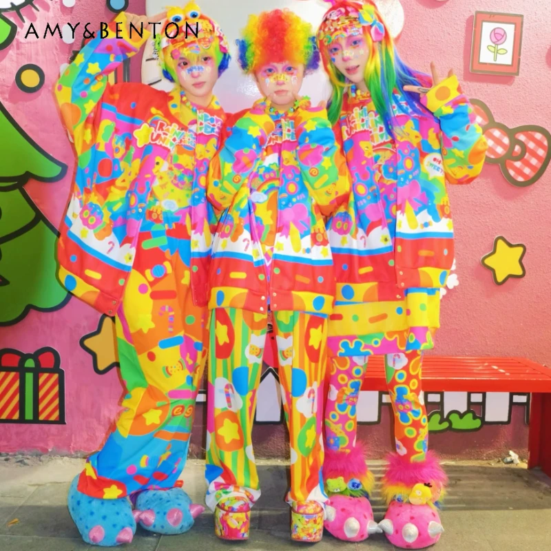 Японский оригинальный дизайн, красочная субкультура, женская куртка на флисовой подкладке, осень-зима, милые, крутые, милые, универсальные комбинезоны, женские
Японский оригинальный дизайн, красочная субкультура, женская куртка на флисовой подкладке, осень-зима, милые, крутые, милые, универсальные комбинезоны, женские