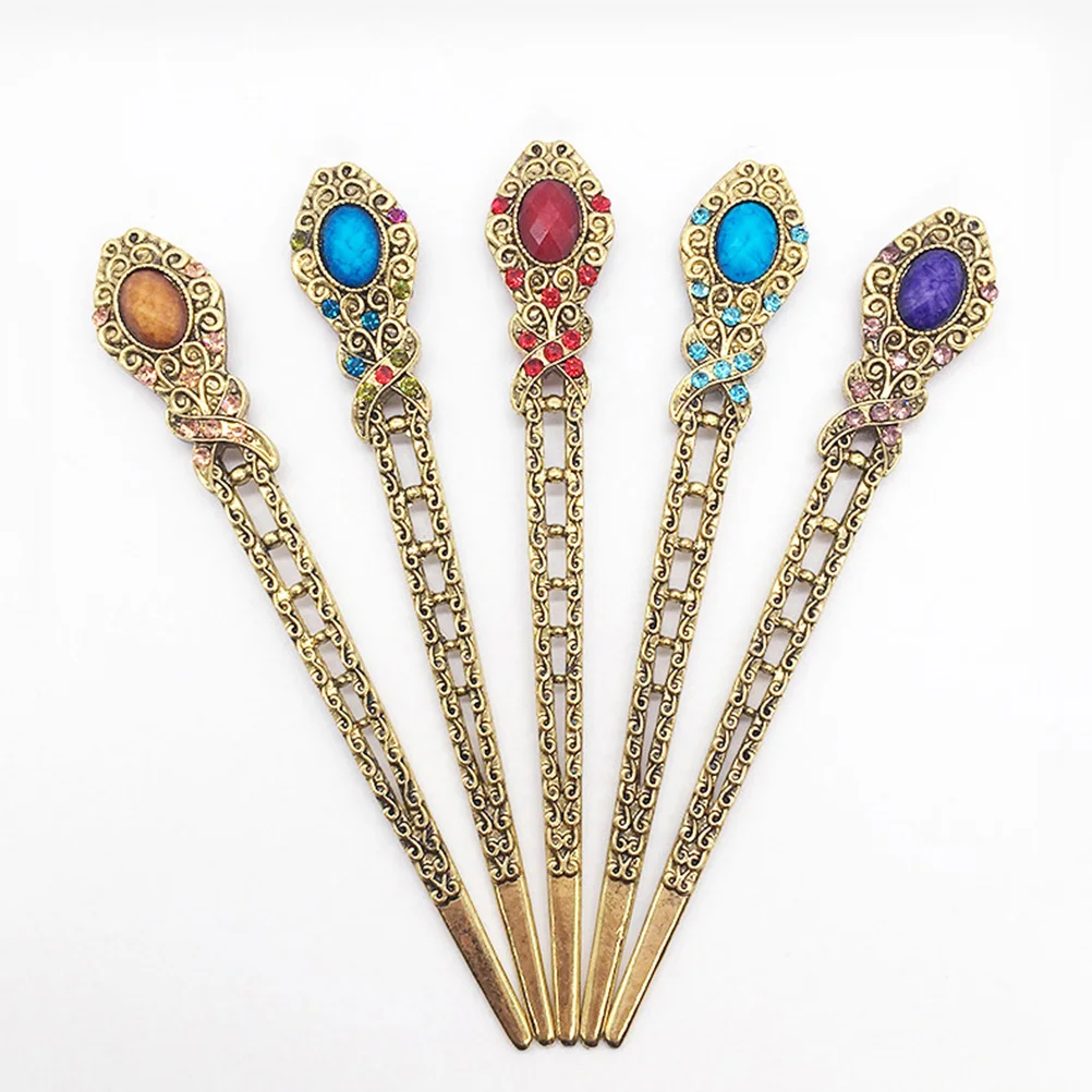 10pcs Vintage Hairpin Rhinestones Ancient Sticks Hanfu Buns Chinese Alloy Women Accessories Hair Chopsticks Long Hair Gifts
10pcs Vintage Hairpin Rhinestones Ancient Sticks Hanfu Buns Chinese Alloy Women Accessories Hair Chopsticks Long Hair Gifts
