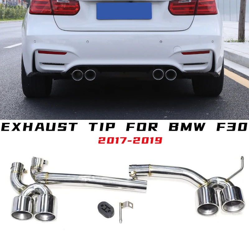 1 Set 304 Stainless Steel Car Exhaust Pipe For BMW F30 F31 320i 328i 330i 2017-2019 Muffler Tip Tailpipe Changed M3 Bumper
1 Set 304 Stainless Steel Car Exhaust Pipe For BMW F30 F31 320i 328i 330i 2017-2019 Muffler Tip Tailpipe Changed M3 Bumper