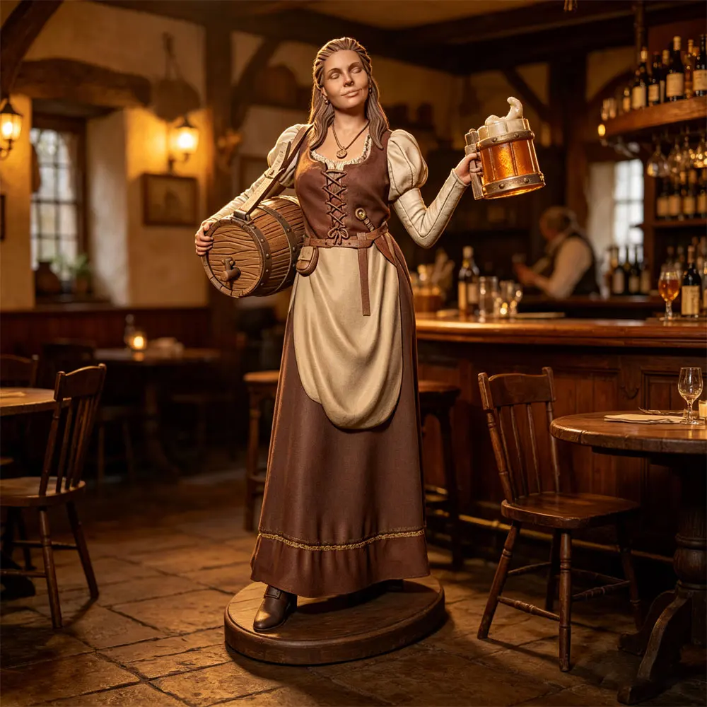 1/24 Desk ornament,Exquisite resin model, a statue of a woman holding a beer, not colored, very suitable for scene matching
1/24 Desk ornament,Exquisite resin model, a statue of a woman holding a beer, not colored, very suitable for scene matching
