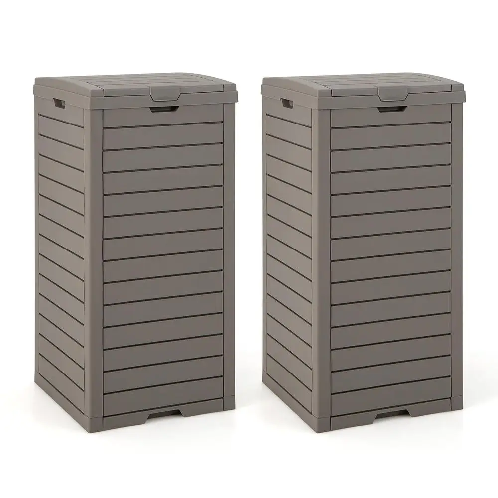 31 Gallon Outdoor Trash Bin with Lid and Drip Tray, Ideal for Patio, Porch, and Backyard
31 Gallon Outdoor Trash Bin with Lid and Drip Tray, Ideal for Patio, Porch, and Backyard
