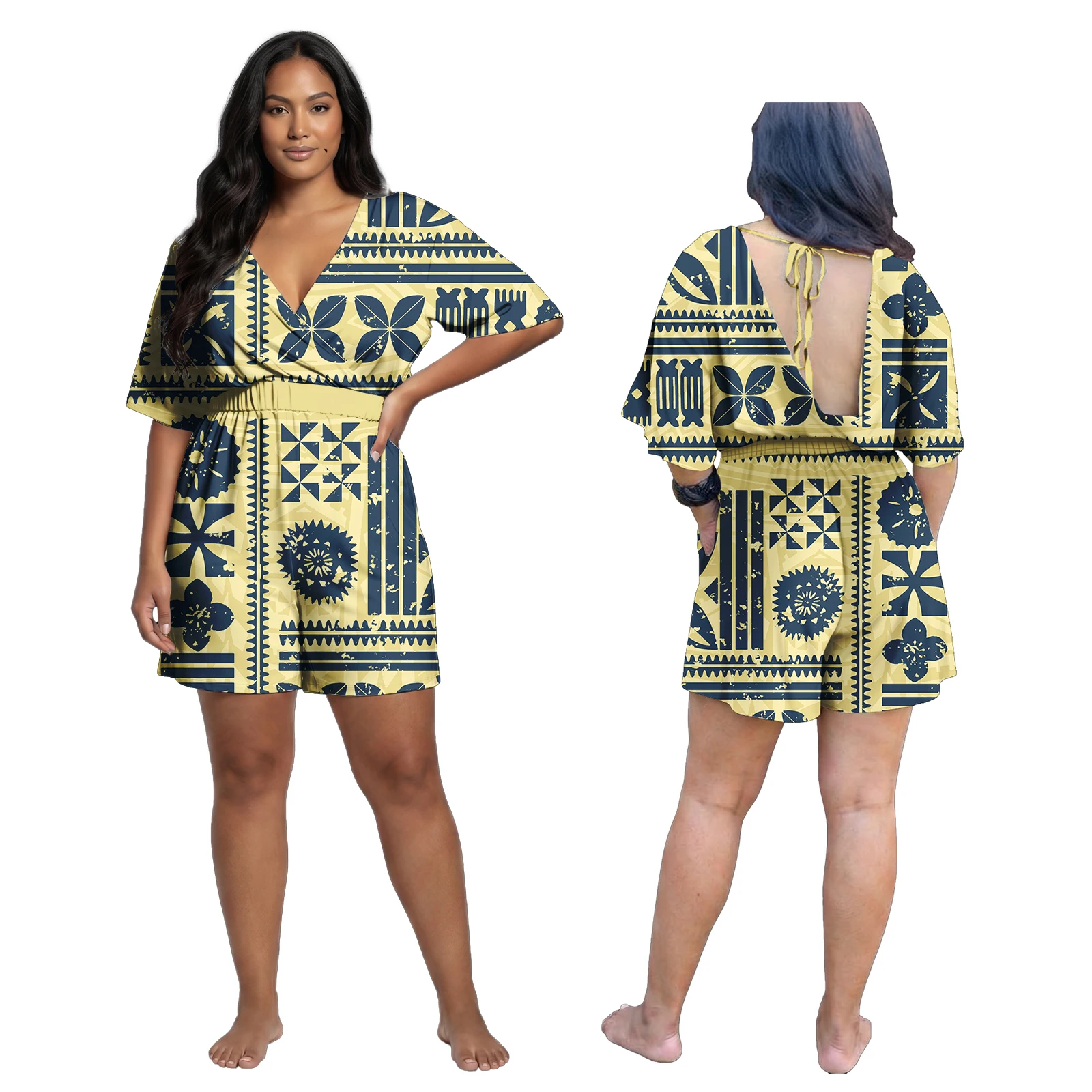 Samoan Island Holiday Ladies Jumpsuit Women Casual Beach Hawaiian Romper Polynesian Tribal Design Shorts Playsuits One Piece Set
Samoan Island Holiday Ladies Jumpsuit Women Casual Beach Hawaiian Romper Polynesian Tribal Design Shorts Playsuits One Piece Set