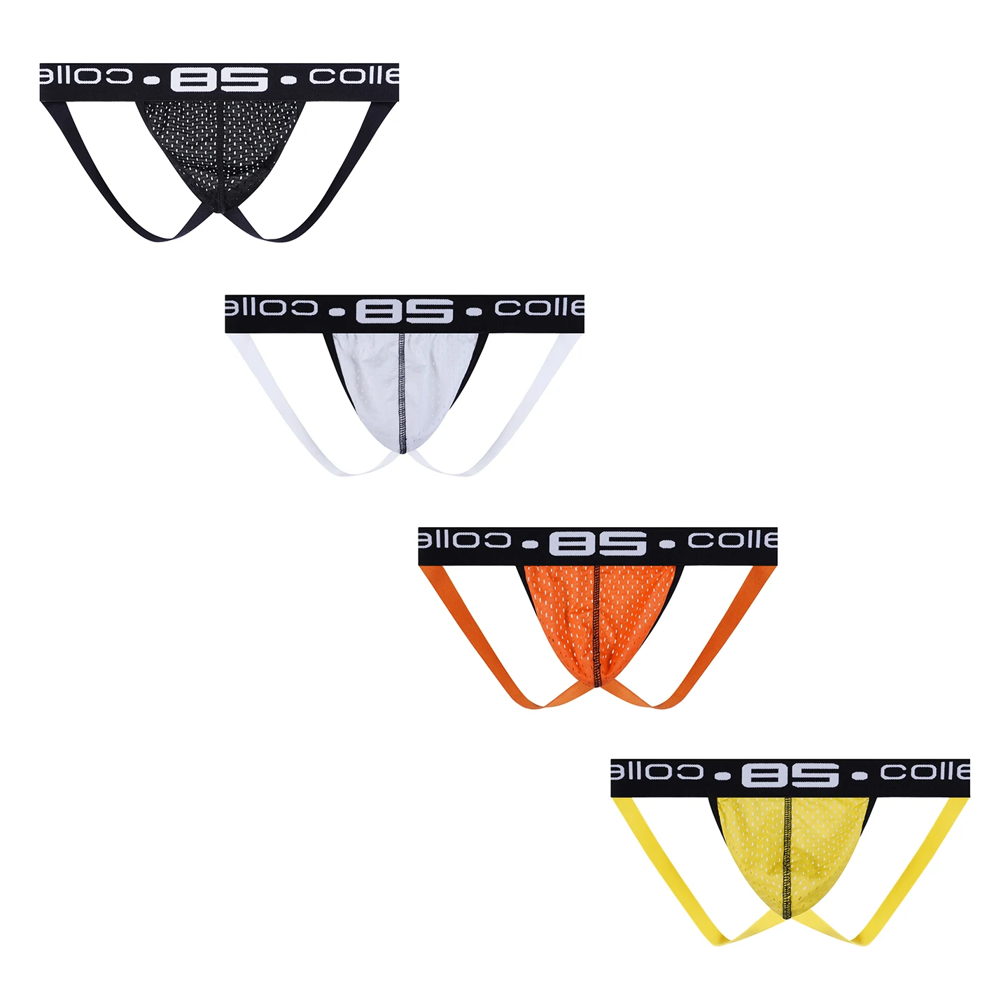 CMENIN 4Pcs Sexy Hip Raise Men Thongs Sissy Bikini Jockstrap Panties Breathable Cotton Mesh Men's Thong and G String Underpants
CMENIN 4Pcs Sexy Hip Raise Men Thongs Sissy Bikini Jockstrap Panties Breathable Cotton Mesh Men's Thong and G String Underpants