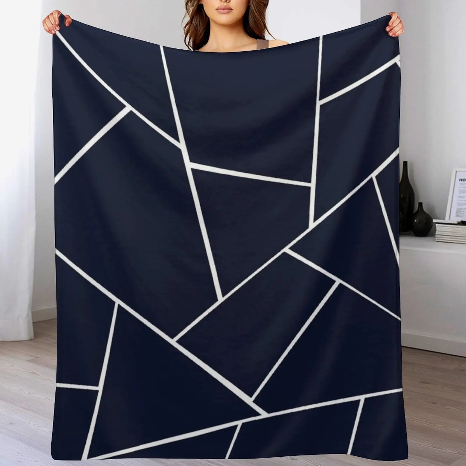 Navy Blue Geometric Glam #1 #geo #decor #art Throw Blanket Compact Warm Blanket for Car Road Trip
Navy Blue Geometric Glam #1 #geo #decor #art Throw Blanket Compact Warm Blanket for Car Road Trip