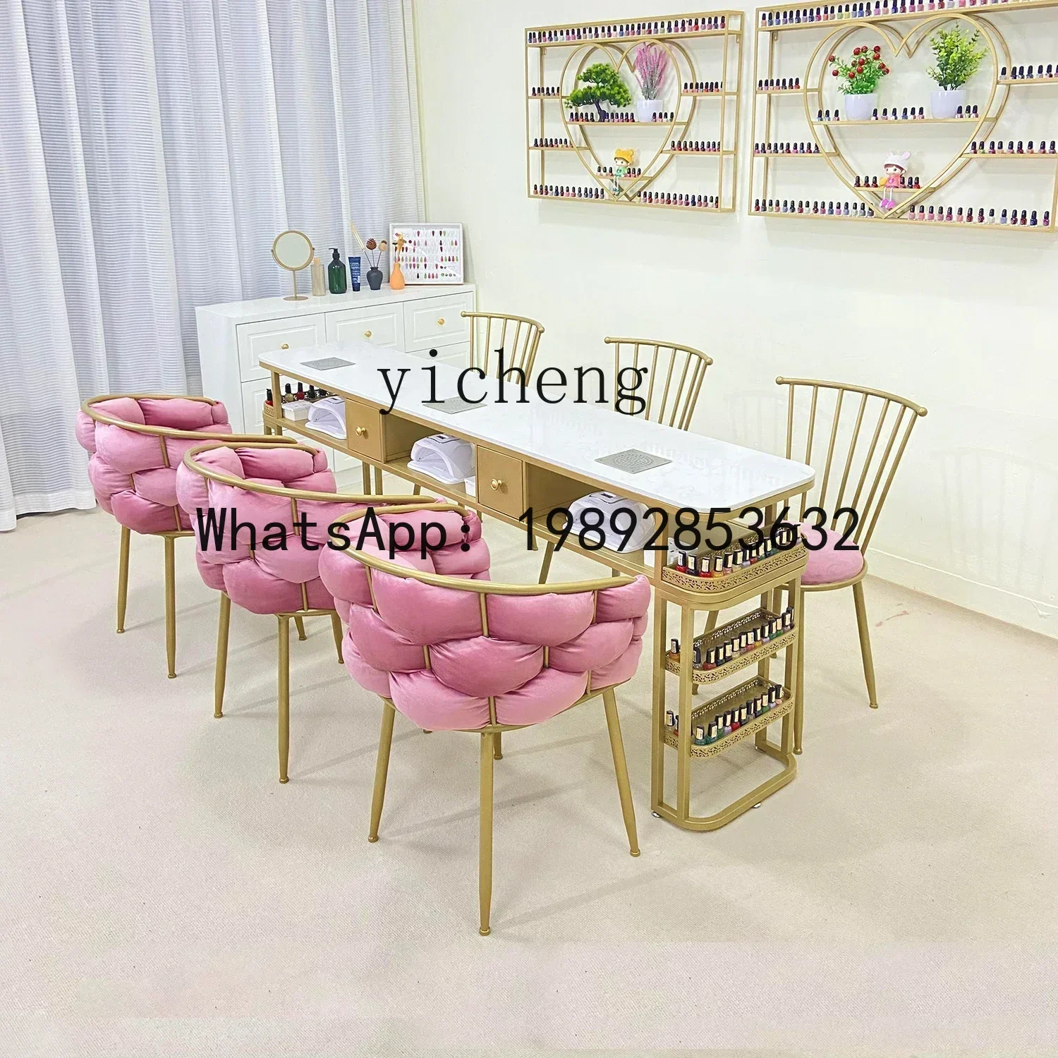 YZ Vacuum Cleaner Nail Table Set Marble Internet celebrity Nail Table Pink Bread Chair
YZ Vacuum Cleaner Nail Table Set Marble Internet celebrity Nail Table Pink Bread Chair