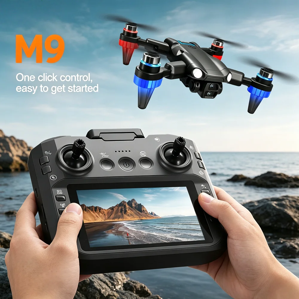 Lenovo M9 Folding Drone with Screen Controller 4KHD Dual Camera Brushless Obstacle Avoidance Cool Night Light Colored Lights Toy
Lenovo M9 Folding Drone with Screen Controller 4KHD Dual Camera Brushless Obstacle Avoidance Cool Night Light Colored Lights Toy