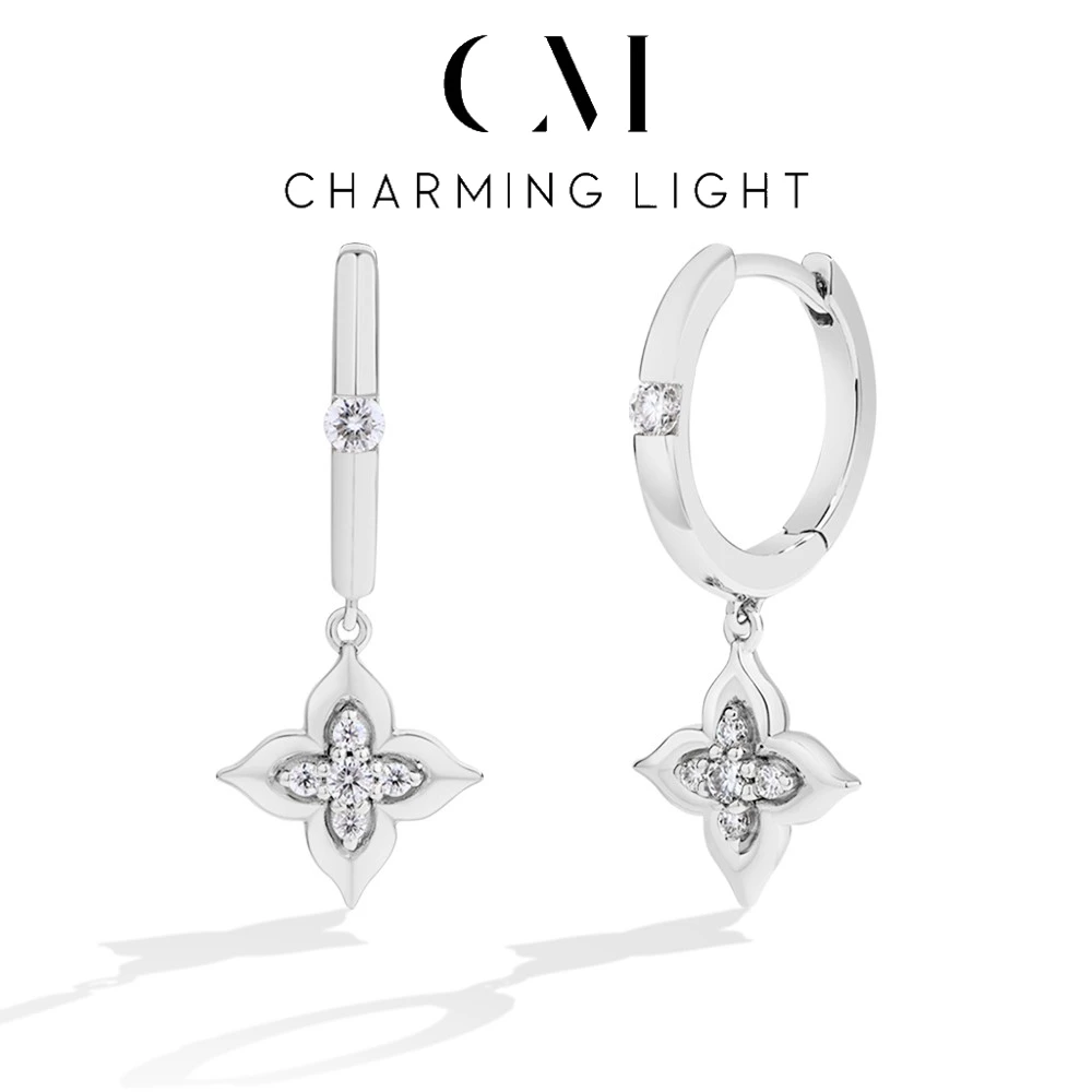 CHARMING Sparkling Full Moissanite Earring Lab Diamond 925 Sterling Silver For Women Fine Engagement Jewelry Gifts High Quality
CHARMING Sparkling Full Moissanite Earring Lab Diamond 925 Sterling Silver For Women Fine Engagement Jewelry Gifts High Quality