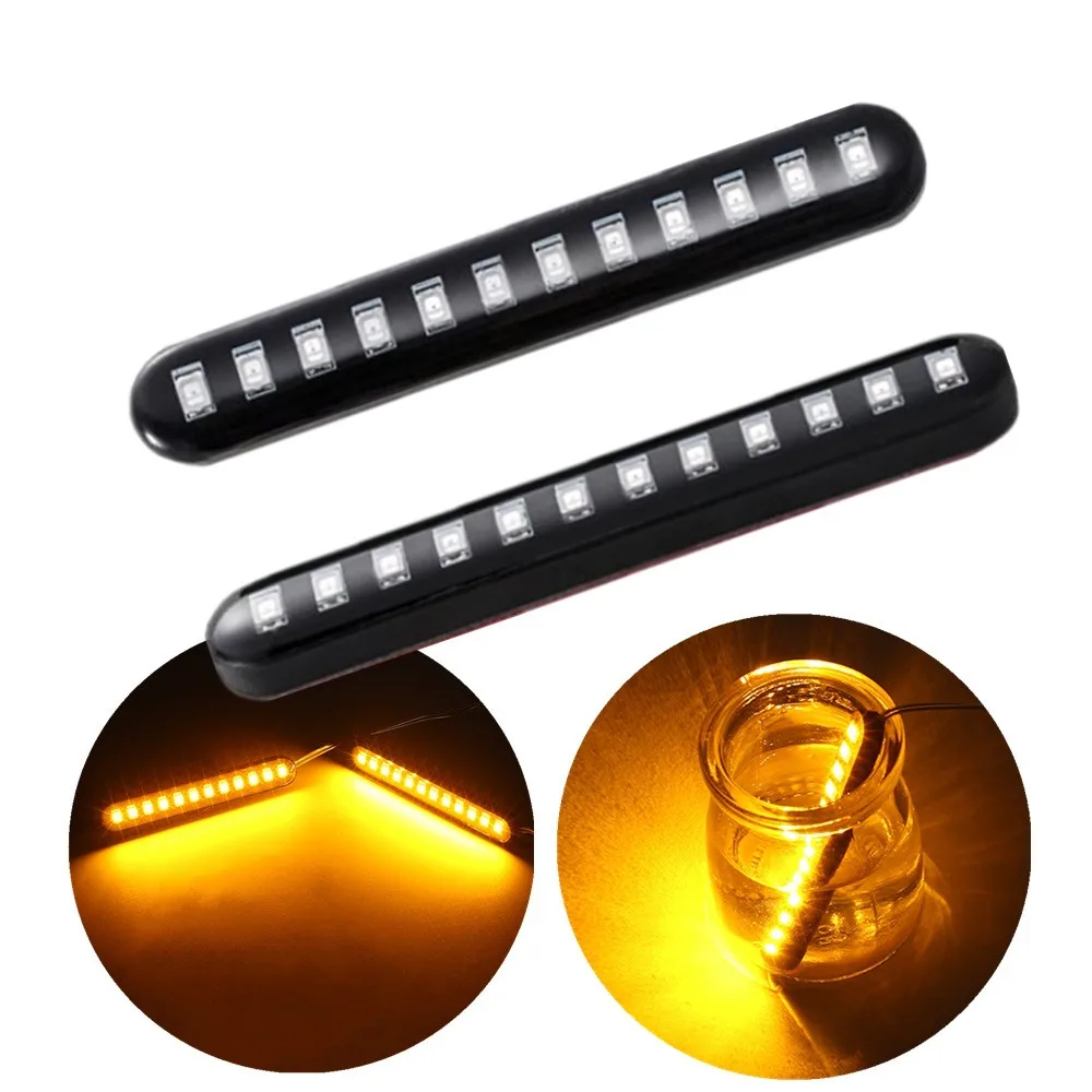 2Pcs 12 LED Signal Lights Sequential Water Flowing Mini Strips Motorcycle Car Strips Led Turn Signal flasher Lights
2Pcs 12 LED Signal Lights Sequential Water Flowing Mini Strips Motorcycle Car Strips Led Turn Signal flasher Lights