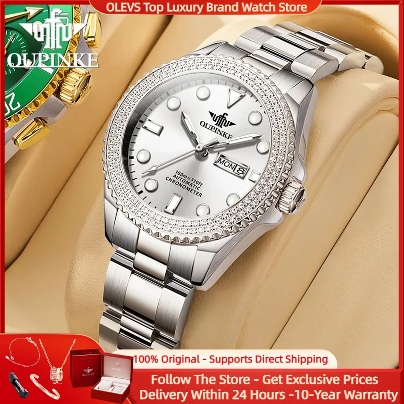 OUPINKE 3205 Original Luxury Brand Automatic Mechanical Watch For Women Imported Movement High-end Ladies Wristwatches NEW Trend
OUPINKE 3205 Original Luxury Brand Automatic Mechanical Watch For Women Imported Movement High-end Ladies Wristwatches NEW Trend