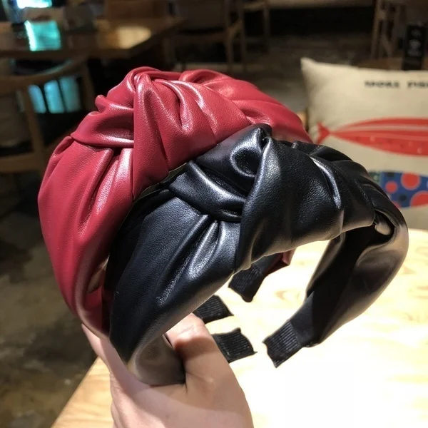 Fashion Handmade PU Leather Headwear for Knotted Headband Fashion Headband for Women
Fashion Handmade PU Leather Headwear for Knotted Headband Fashion Headband for Women