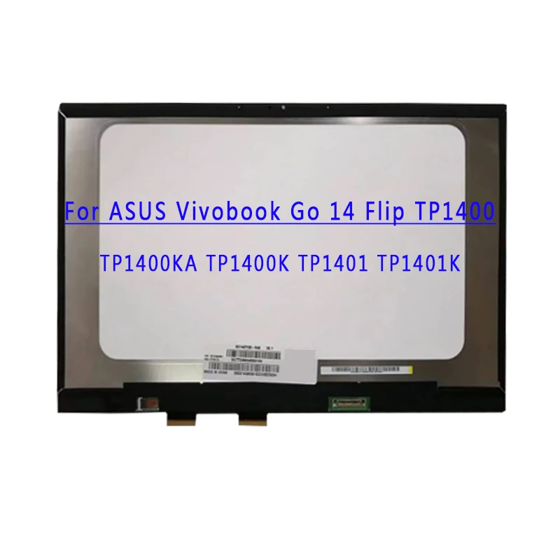 Для ASUS Vivobook Go 14 флип TP1400 TP1401K TP1400KA TP1400K панель ноутбука матричный ЖК-экран сенсорная сборка замена
Для ASUS Vivobook Go 14 флип TP1400 TP1401K TP1400KA TP1400K панель ноутбука матричный ЖК-экран сенсорная сборка замена