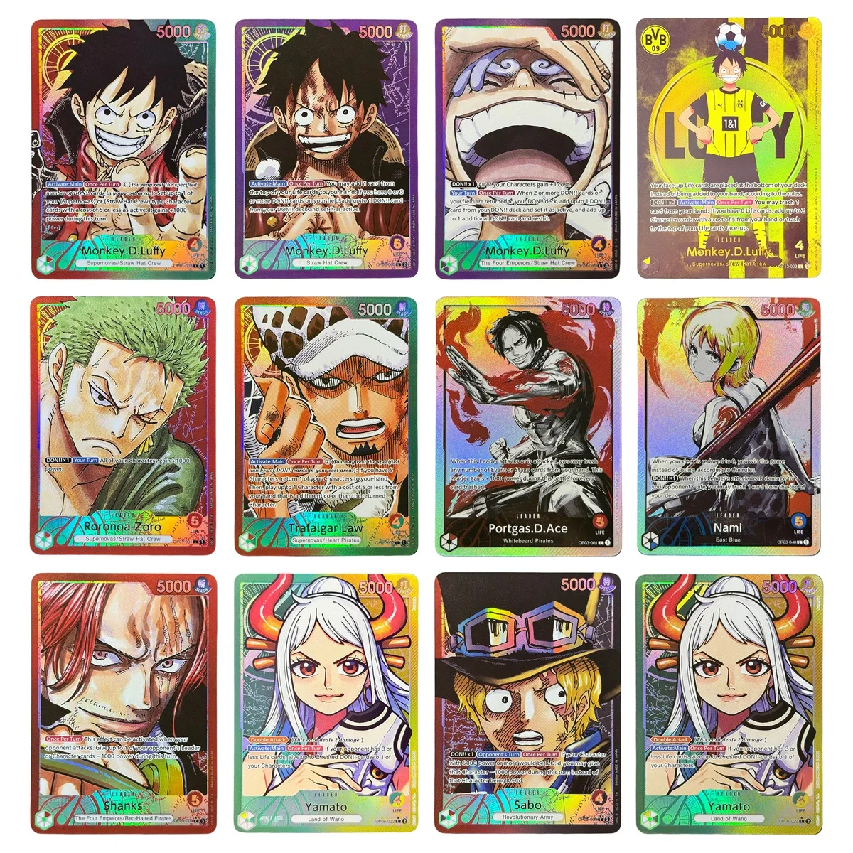 One Piece Proxy Card 2025 Leader Cards Monkey D Luffy Portgas D Ace Roronoa Zoro Collectible Trading Card Anime TCG Toys Gift
One Piece Proxy Card 2025 Leader Cards Monkey D Luffy Portgas D Ace Roronoa Zoro Collectible Trading Card Anime TCG Toys Gift