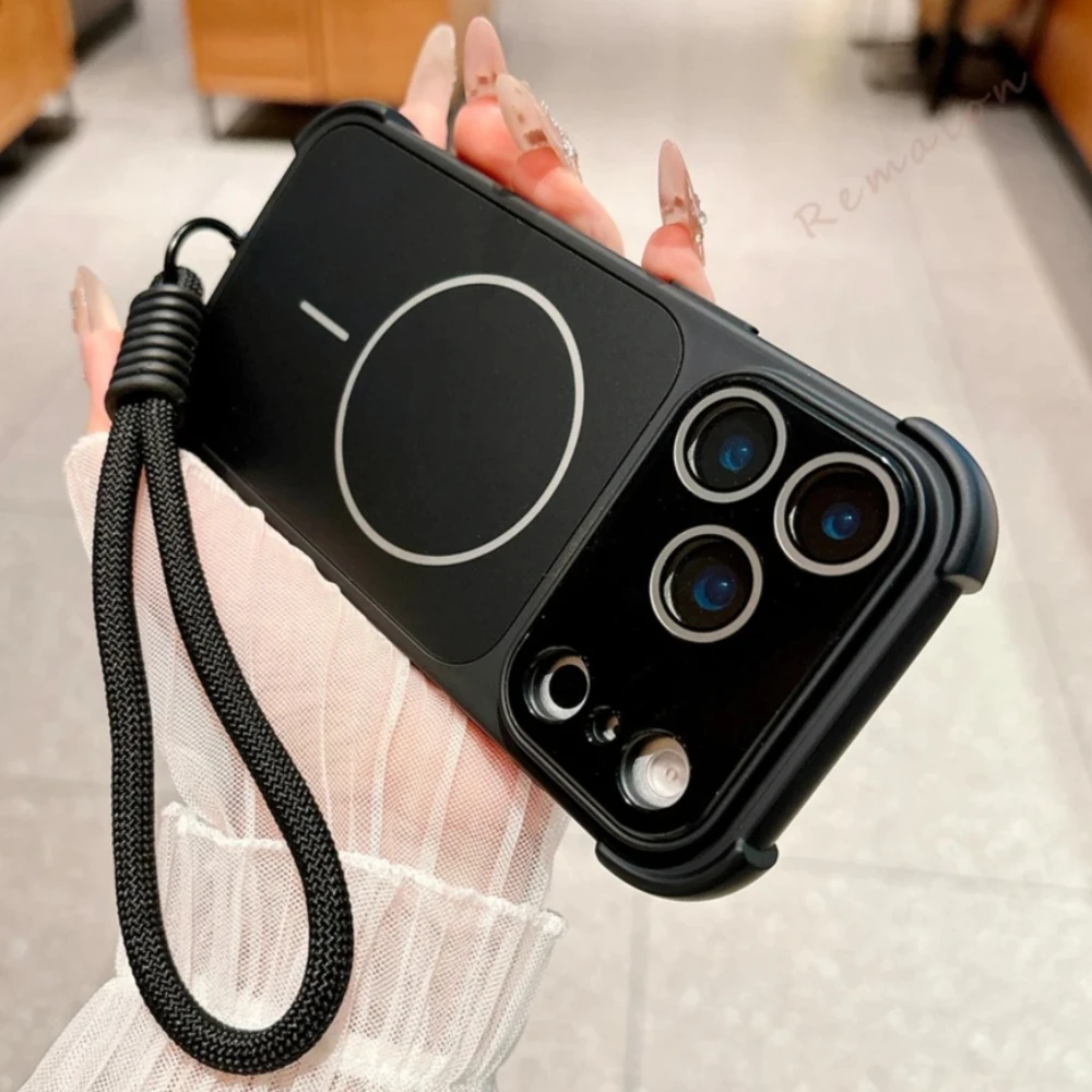 Lanyard Magnetic Phone Case For iPhone 17 12 13 14 15 16 17 Pro Max Magsafe Wrist Strap Big Windows Shockproof Protector Cover
Lanyard Magnetic Phone Case For iPhone 17 12 13 14 15 16 17 Pro Max Magsafe Wrist Strap Big Windows Shockproof Protector Cover