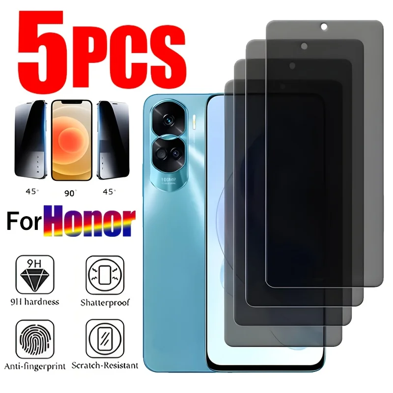 5PCS for Honor Magic 5 6 7 8 Pro Lite Privacy Screen Protector - Anti-Spy,Bubble-Free Installation,High Sensitivity,9H Hardness
5PCS for Honor Magic 5 6 7 8 Pro Lite Privacy Screen Protector - Anti-Spy,Bubble-Free Installation,High Sensitivity,9H Hardness