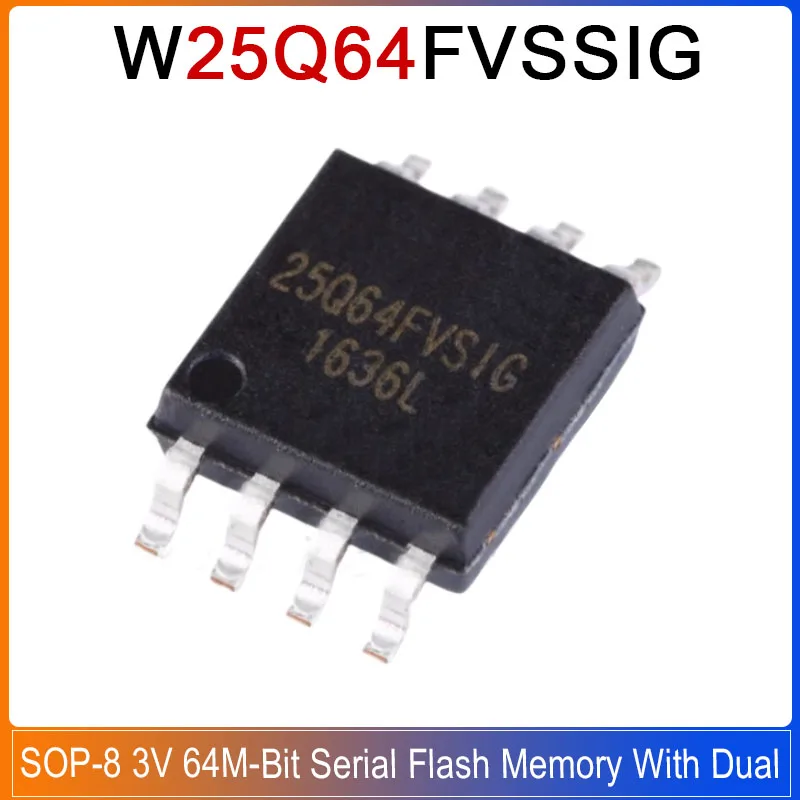 5-50PCS W25Q64FVSIG SOP-8 25Q64FVSIG W25Q64FVSSIG W25Q64 FVSIG 3V 64M-Bit Serial Flash Memory With Dual /Quad SPI Chip
5-50PCS W25Q64FVSIG SOP-8 25Q64FVSIG W25Q64FVSSIG W25Q64 FVSIG 3V 64M-Bit Serial Flash Memory With Dual /Quad SPI Chip