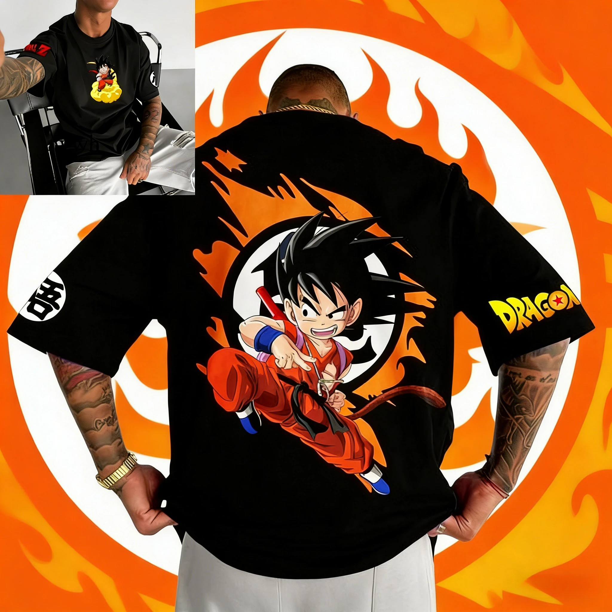 Новая летняя футболка 2026 года с принтом аниме Dragon Ball к 40-летию, Сон Гоку, 100% хлопок, унисекс, повседневная уличная одежда, Y2K, большие размеры
Новая летняя футболка 2026 года с принтом аниме Dragon Ball к 40-летию, Сон Гоку, 100% хлопок, унисекс, повседневная уличная одежда, Y2K, большие размеры