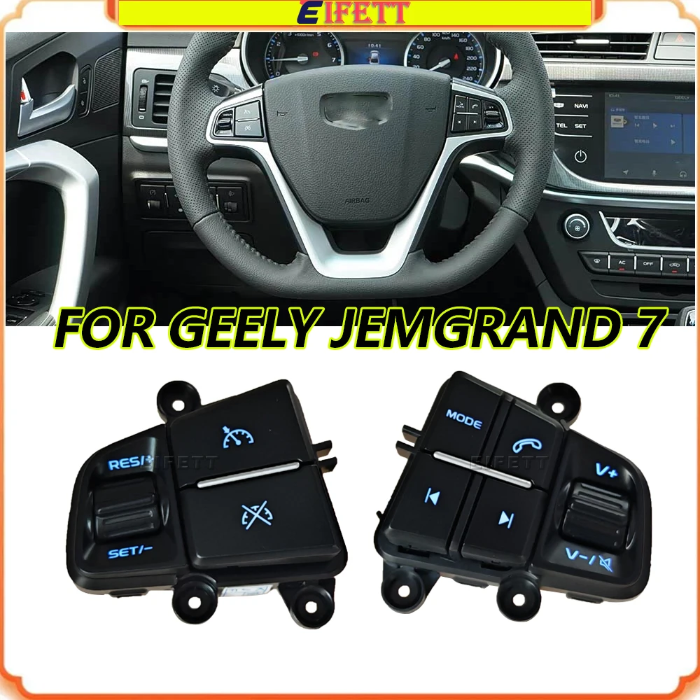 With Backlight Steering Wheel Audio Control Switches Button Cruise Control Button For Geely JEMGRAND 7 2017 2018 2019
With Backlight Steering Wheel Audio Control Switches Button Cruise Control Button For Geely JEMGRAND 7 2017 2018 2019