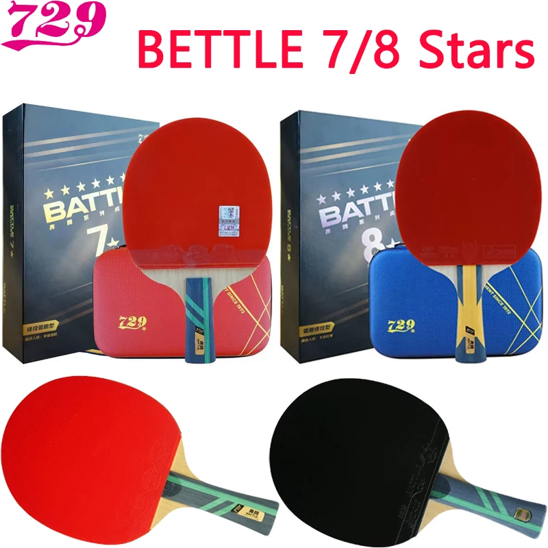 Ракетки для настольного тенниса Friendship 729 BETTLE 7/8 StarS Professional Carbon Fast Attack & Loop Pimples в готовой ракетке для пинг-понга
Ракетки для настольного тенниса Friendship 729 BETTLE 7/8 StarS Professional Carbon Fast Attack & Loop Pimples в готовой ракетке для пинг-понга