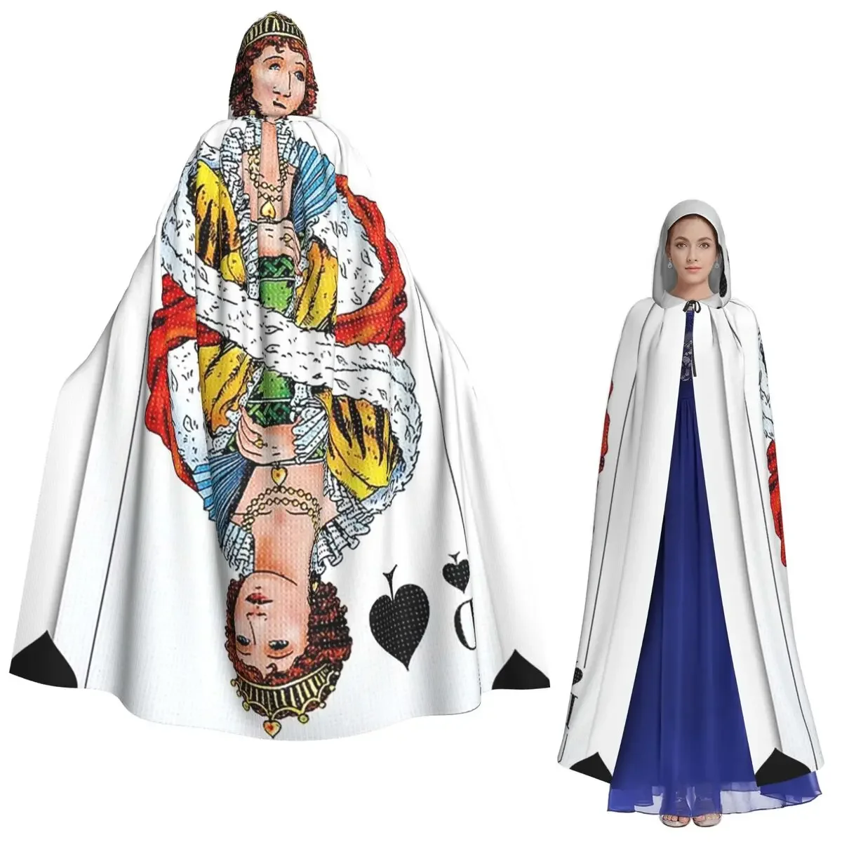 Длинный плащ с капюшоном «Королева пиков», средневековый костюм ведьмы, накидка для косплея, накидка на Хэллоуин, вампир, для взрослых, унисекс
Длинный плащ с капюшоном «Королева пиков», средневековый костюм ведьмы, накидка для косплея, накидка на Хэллоуин, вампир, для взрослых, унисекс