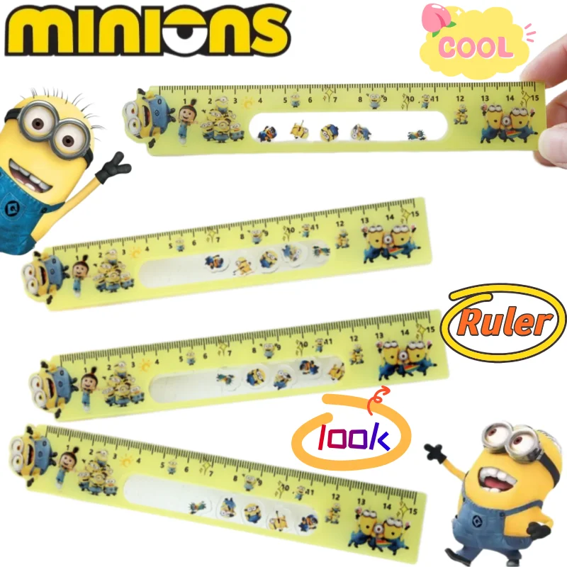 Minions Despicable Me Bob Kevin Dave Rocking Ruler Creative High Color Value Cartoon Printing Students Learning Stationery Ruler
Minions Despicable Me Bob Kevin Dave Rocking Ruler Creative High Color Value Cartoon Printing Students Learning Stationery Ruler