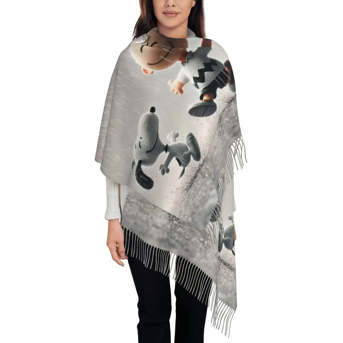 Custom Cartoon Snoopy Tassel Scarf Women Winter Fall Warm Shawl Wrap Lady Scarves
Custom Cartoon Snoopy Tassel Scarf Women Winter Fall Warm Shawl Wrap Lady Scarves