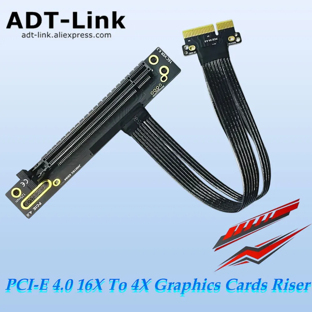 Видеокарты ADT-Link Gen4 PCI-E 4.0 16X–4X Вертикальная розетка с посеребренным удлинителем Адаптер для карты Riser для графического процессора
Видеокарты ADT-Link Gen4 PCI-E 4.0 16X–4X Вертикальная розетка с посеребренным удлинителем Адаптер для карты Riser для графического процессора