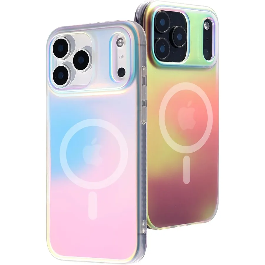 Holographic Magnetic Phone Case with Matte Translucent Finish for iPhone 17 Pro Slim Protective Case Compatible
Holographic Magnetic Phone Case with Matte Translucent Finish for iPhone 17 Pro Slim Protective Case Compatible