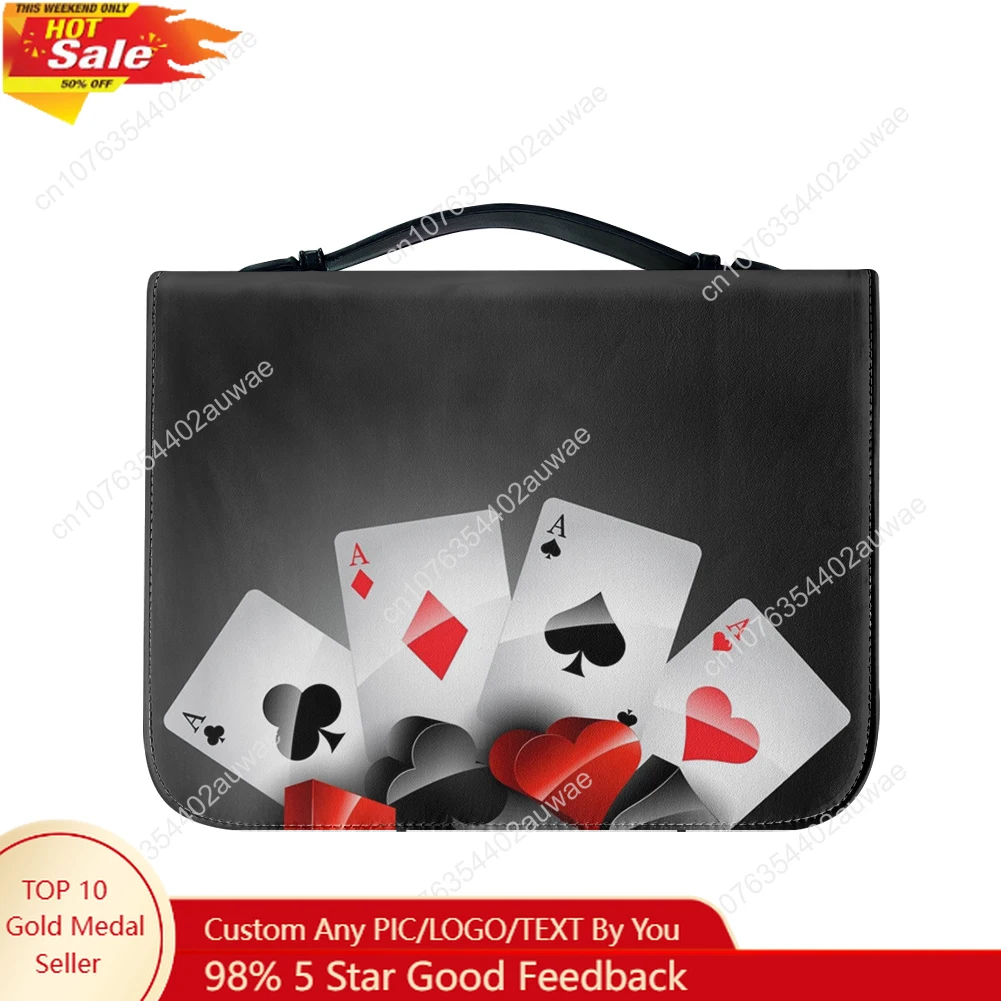 Playing Card Poker 3D Printed Pattern Bible Bags Christian Gifts Cover Bible Pack Waterproof Leather Bag Pockets Package Case
Playing Card Poker 3D Printed Pattern Bible Bags Christian Gifts Cover Bible Pack Waterproof Leather Bag Pockets Package Case