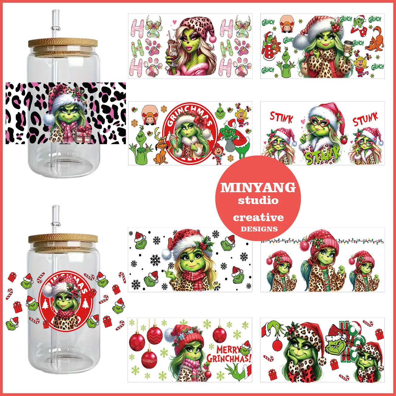 Christmas Green easy peel waterproof DIY Decals 3D transfers uvdtf crystal stickers 16oz uv dtf cup wraps for Libbey Glasses
Christmas Green easy peel waterproof DIY Decals 3D transfers uvdtf crystal stickers 16oz uv dtf cup wraps for Libbey Glasses