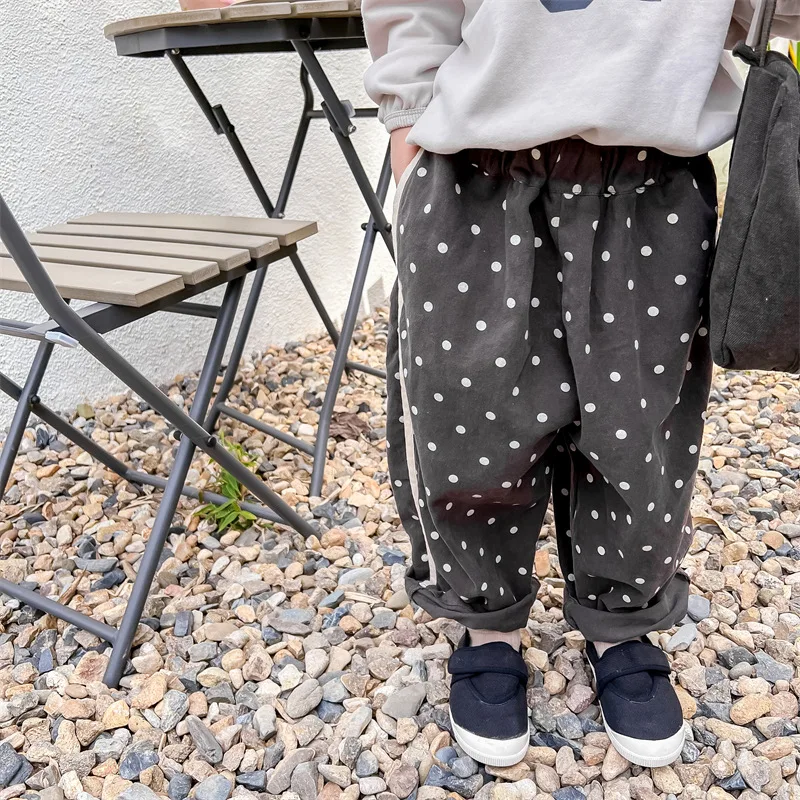 Childrens Pants 2026 Spring New Korean Version Polka Dot Harem Pants Casual Fashion Daily Western-style
Childrens Pants 2026 Spring New Korean Version Polka Dot Harem Pants Casual Fashion Daily Western-style