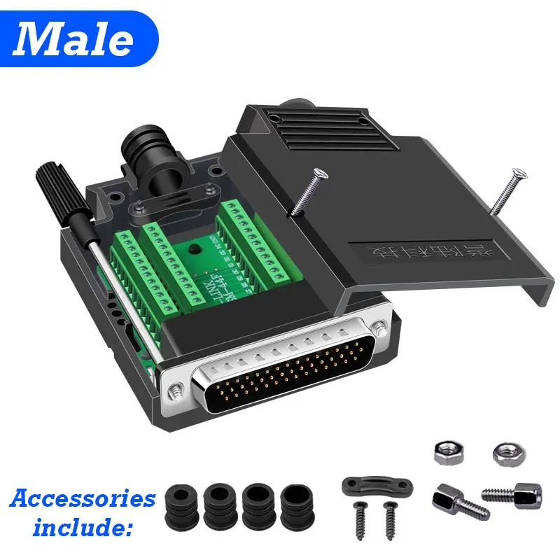 HDB44 Solderless Connector Joint Industrial 3 Rows D-SUB 44Pin Male Female P Pin Hole Plug DB44 Breakout Terminal Board Adapter
HDB44 Solderless Connector Joint Industrial 3 Rows D-SUB 44Pin Male Female P Pin Hole Plug DB44 Breakout Terminal Board Adapter