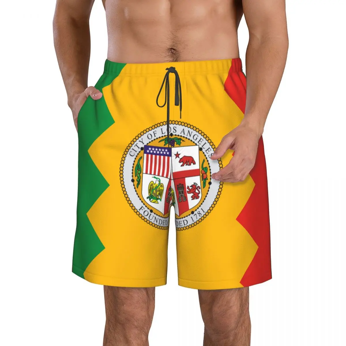 Quick Dry Swimming Shorts Flag Of Los Angeles California Swimwear Man Swimsuit Swim Trunks
Quick Dry Swimming Shorts Flag Of Los Angeles California Swimwear Man Swimsuit Swim Trunks