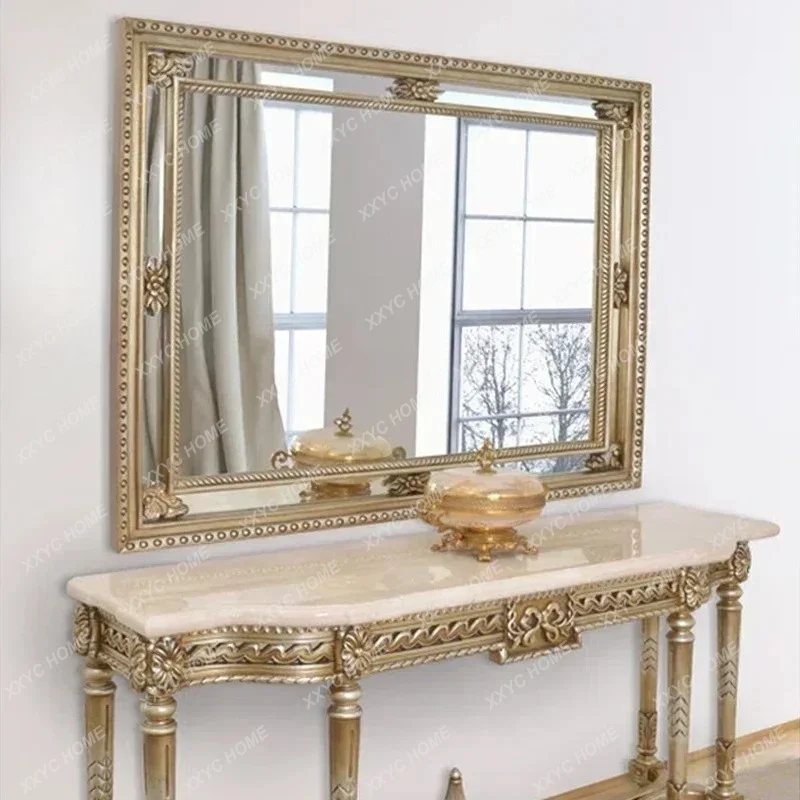 Decorative makeup mirror luxury portable bedroom wooden mirror beauty salon frame wall hanging
Decorative makeup mirror luxury portable bedroom wooden mirror beauty salon frame wall hanging