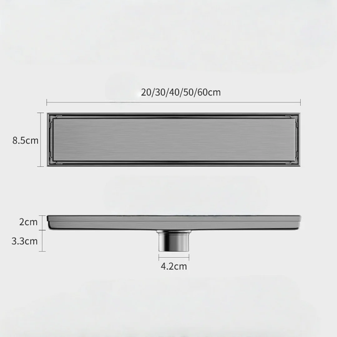 Brushed Gold Concealed Floor Drain 20cm-60cm Nickel SUS304 Shower Floor Drain Black Bathroom Deodorant Floor Drain Strainer
Brushed Gold Concealed Floor Drain 20cm-60cm Nickel SUS304 Shower Floor Drain Black Bathroom Deodorant Floor Drain Strainer