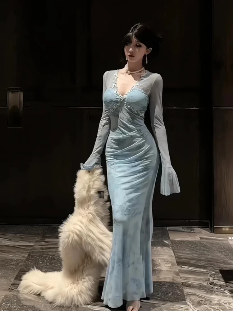 XZY Sexy V-ne Printed Dr Women's Autumn Winter Waist-cinching Wraparound Skirt plus Size Korean Sle Commute Faion
XZY Sexy V-ne Printed Dr Women's Autumn Winter Waist-cinching Wraparound Skirt plus Size Korean Sle Commute Faion