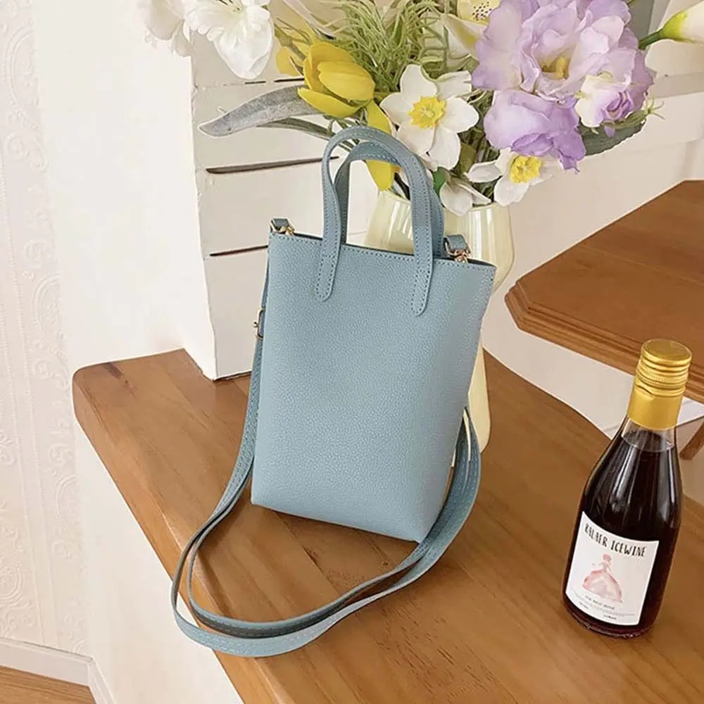 Simple Korean Style Solid Color Phone Bag PU Leather Fashion Design PU Bucket Bag Versatile Bag Shoulder Bag Outdoor
Simple Korean Style Solid Color Phone Bag PU Leather Fashion Design PU Bucket Bag Versatile Bag Shoulder Bag Outdoor