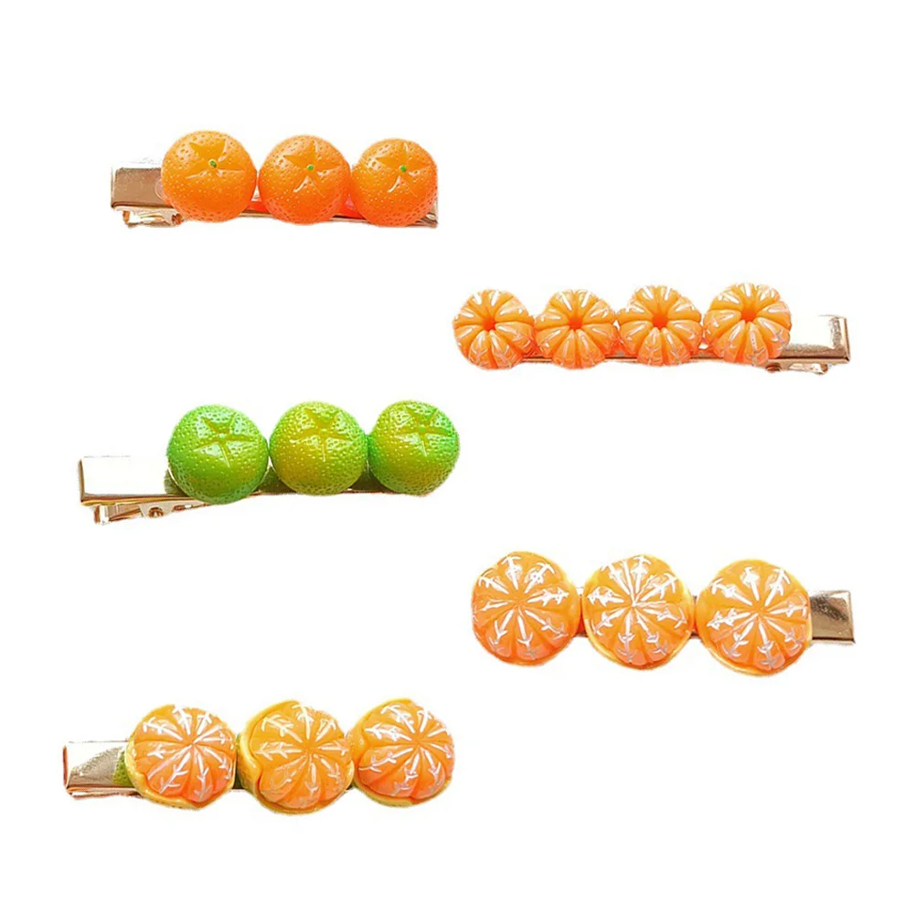 5 Pcs Orange Hairpin Accessories Clips Accessory Fruit Barrettes for Women Hairpins Girls Female Cute
5 Pcs Orange Hairpin Accessories Clips Accessory Fruit Barrettes for Women Hairpins Girls Female Cute